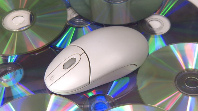 Mouse CD DVD oscillating