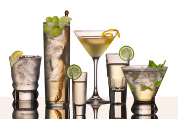 Muurstickers six vodka cocktails © Bruce Shippee