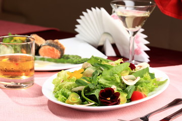 Salad  flowers
