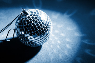 Disco background with glowing lights