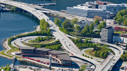 Highway / Freeway Interchange in Bergen, Norway