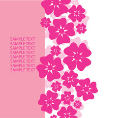 Abstract flowers background with place for your text