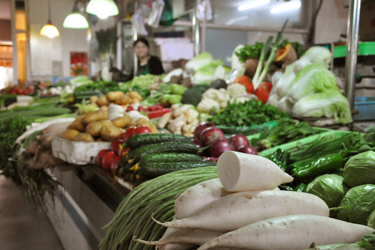March&eacute; couvert &agrave; Shanghai