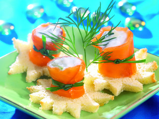 saumon toast