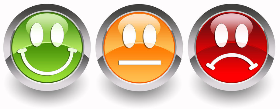 ''Smiles'' glossy icons