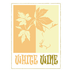 White wine label/icon