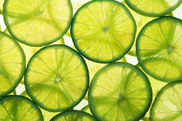 Tragetasche Grüne Limettenscheiben in vielen Schichten © karandaev