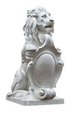 Sculpture of a lion - obrazy, fototapety, plakaty