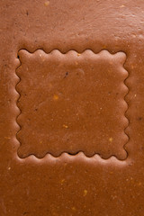 Eckige Keksform für Weihachten