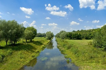 river and meadows