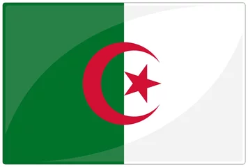 Poster Im Rahmen flagge algerien flagge von algerien © DomLortha