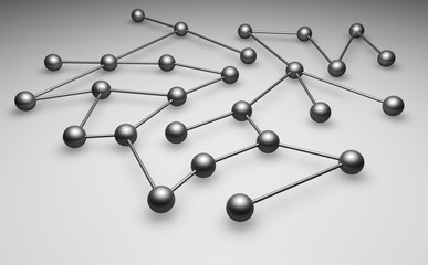 Netzwerk, Internet, - Konzept vernetzt