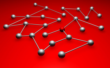 Konzept Vernetzung, Netzwerk