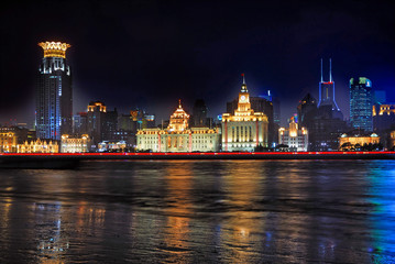 Fototapeta premium China Shanghai Bund night view