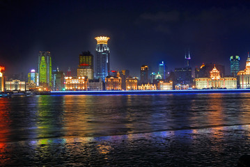 Fototapeta premium China Shanghai Bund night view