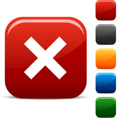 Obraz premium Abort icon set. Vector illustration