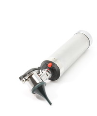 Silver Otoscope Lying Flat