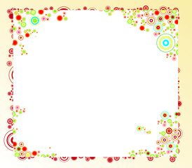 flower frame  - vector EPS file included