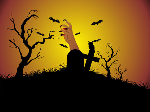 illustration of halloween background series3 set13