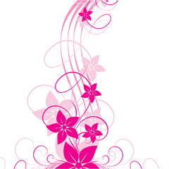 Abstract flowers background with place for your text