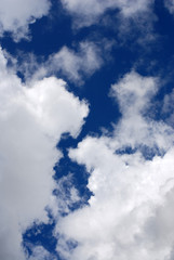 blue sky and white clouds