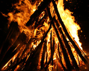 big dangerous bonfire