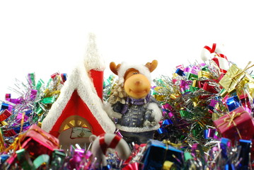 Christmas ornaments and deer