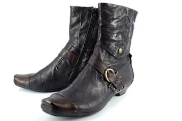 elegance leather boots