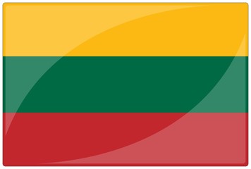 drapeau glassy lituanie lithuania flag