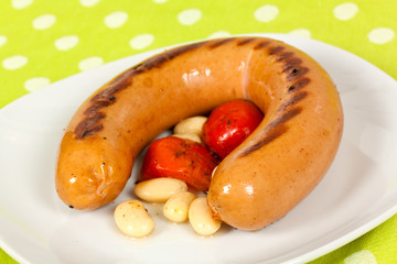 Riesen - Bratwurst , gegrillt