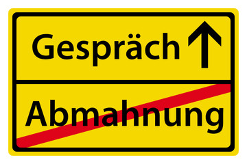 Gespräch statt Abmahnung