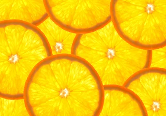 Door stickers Slices of fruit Orangenscheiben