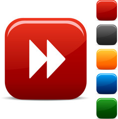 Forward icon set. Vector illustration