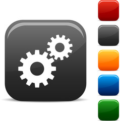 Settings icon set. Vector illustration