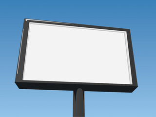 Vector illustration of a billboard