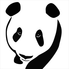 Panda bear abstract vector