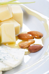 Cheese Plate with Honey