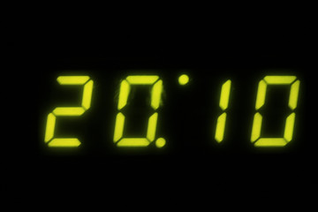 2010! Microwave clock
