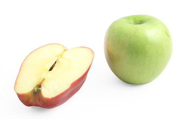 One and half apples
