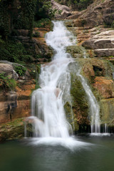 Fototapeta na wymiar Water falls and cascades of Yun-Tai Mountain China