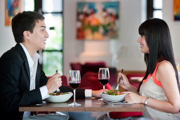 Couple Dining Together