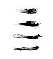 4 Vector Brushes of Detailed Grunge Lines