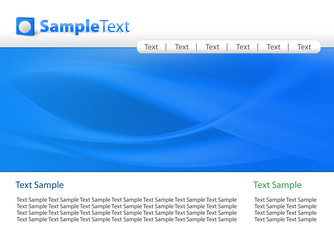 abstract artistic blue website theme