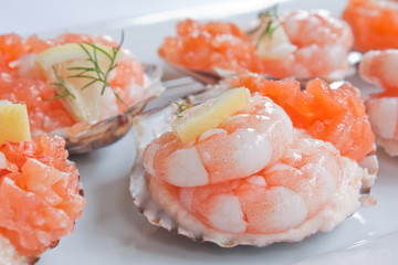 Prawns And Smoked Salmon