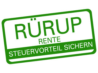 stempel button rüruprente rürup rürup-rente