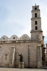The church of San Francisco in Havana, Cuba