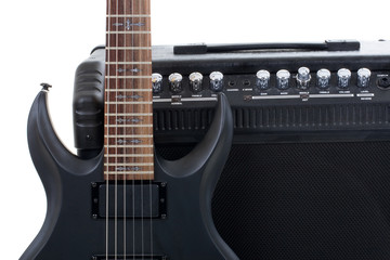 guitar amplifier and electric-guitar