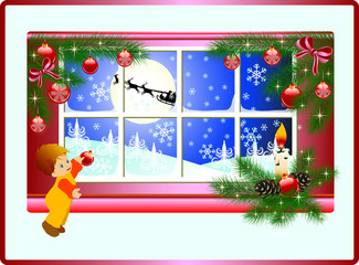 Christmas story. vector