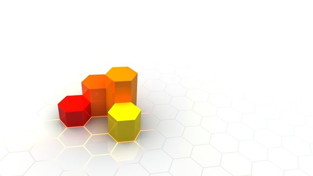 Growing hexagonal graph