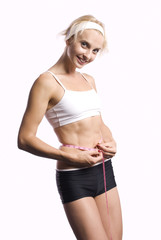 Obraz premium beautiful girl is engaged in sports